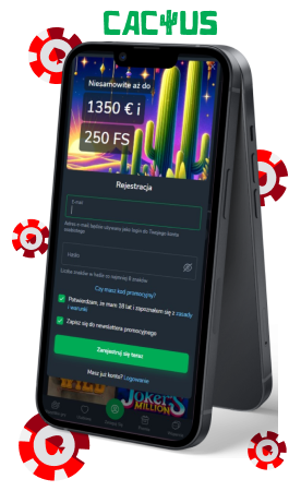 aplikacja mobilna w kasyno Cactus