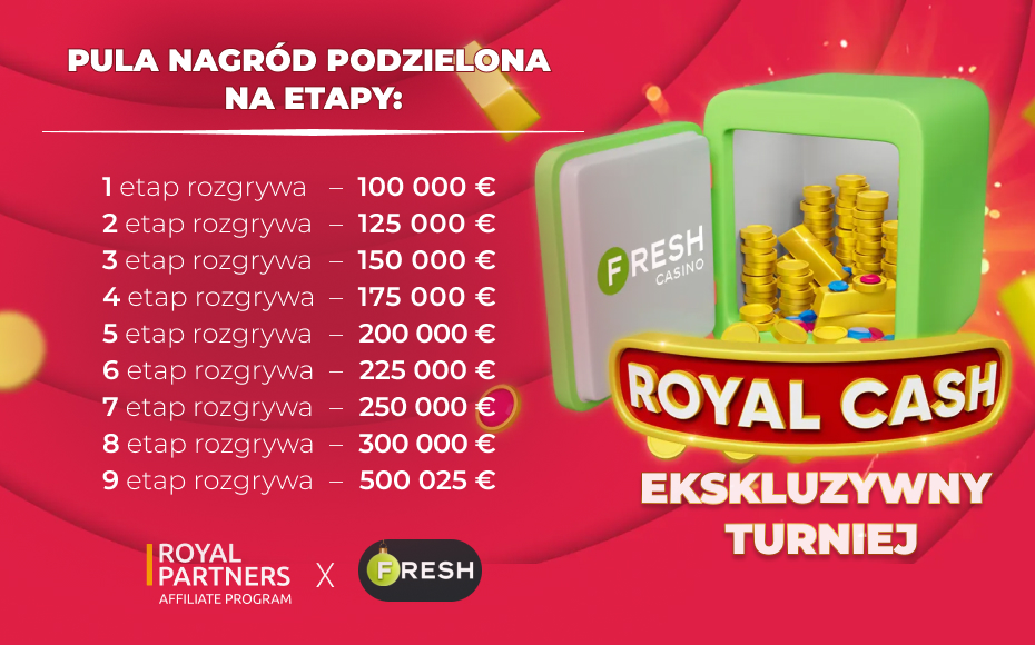 Turniej w Fresh Casino od Royal Partners 
