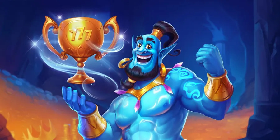 magiczny dżin z kasyna WishWin Casino